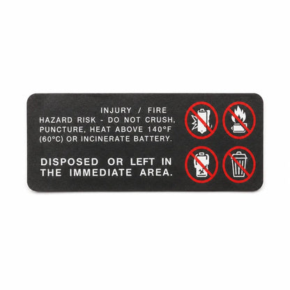 Battery Warning Sticker (YC.BZ.TZ001739) — DJI Agras part, True North Ag Canada (image 2)